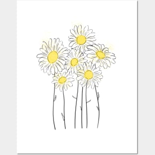 Daisy Flower Posters and Art